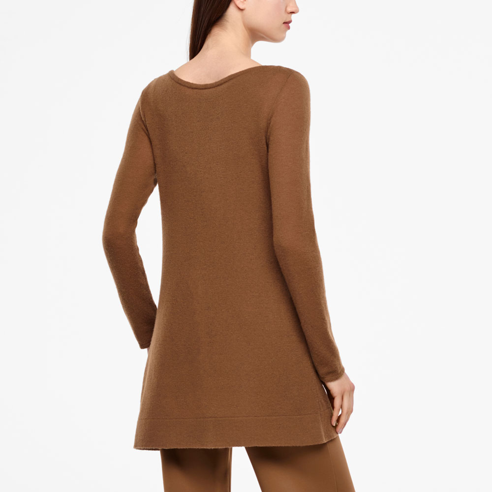 Sarah Pacini LANGER SWEATER IN A-LINIE Rück