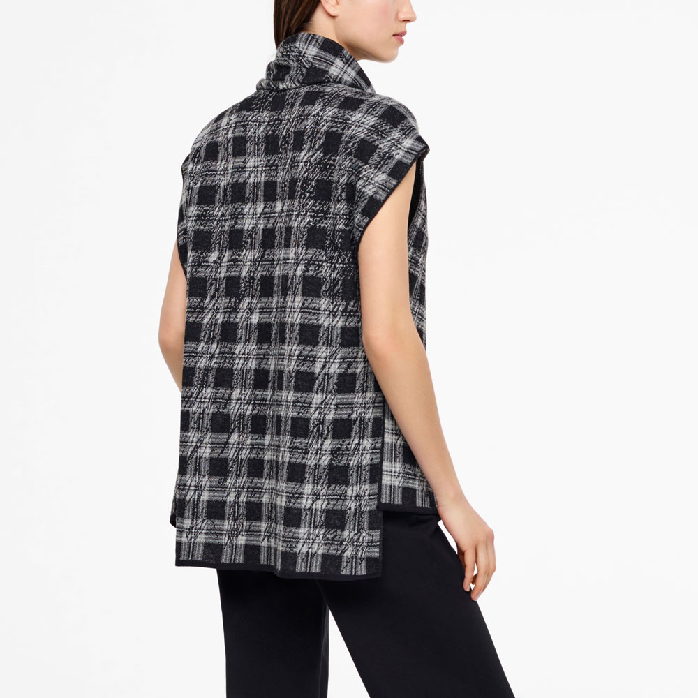 Sarah Pacini CARDIGAN - MOTIF TARTAN Derrière