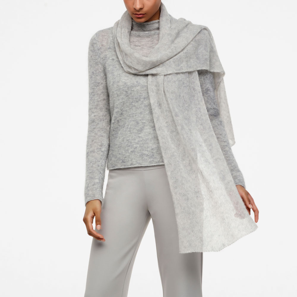 Sarah Pacini TRANSPARENTER SCHAL Vorne