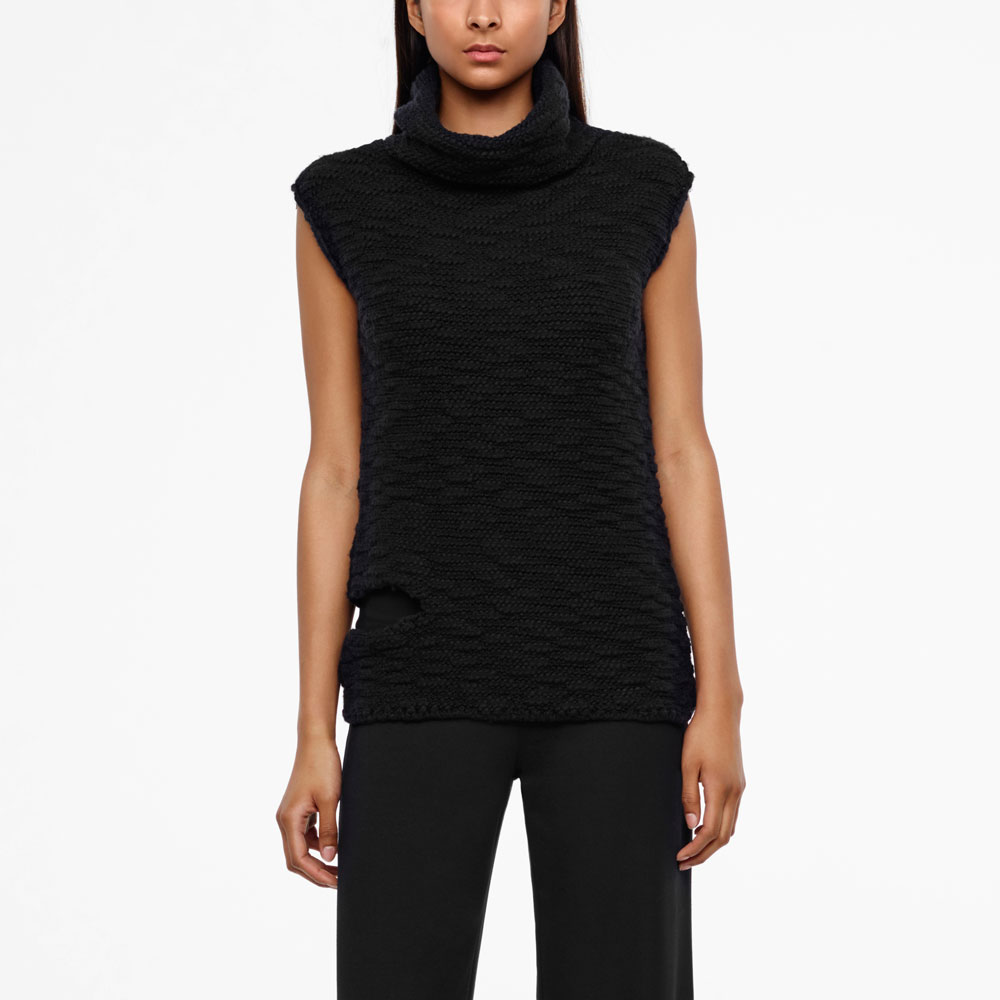 Sarah Pacini SEERSUCKER SWEATER Front