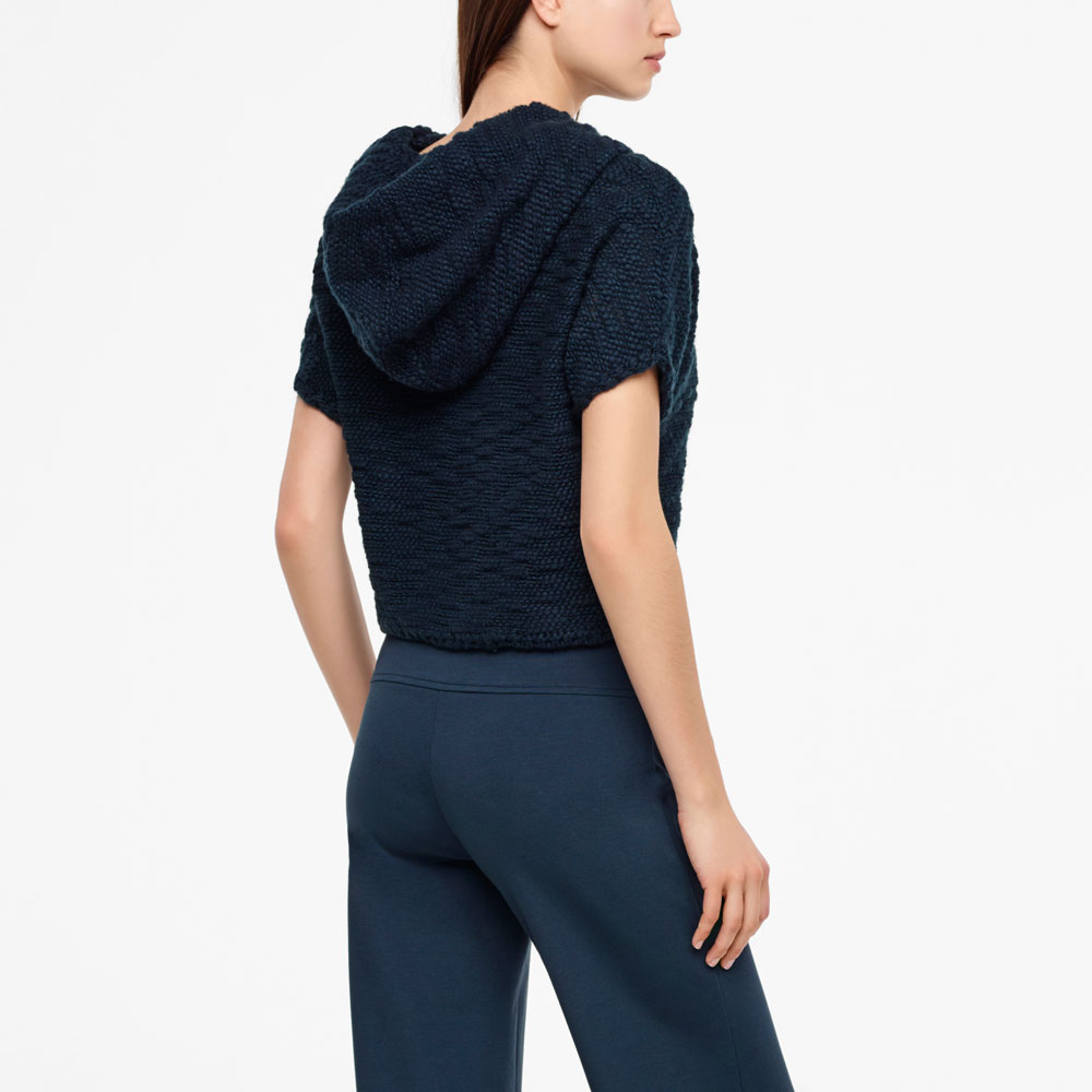 Sarah Pacini CARDIGAN COURT - EFFET SEERSUCKER Derrière