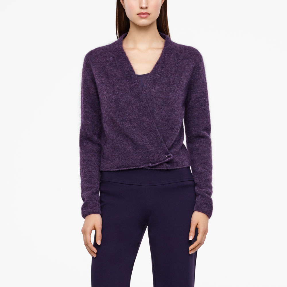 Sarah Pacini CARDIGAN COURT - MOHAIR De face