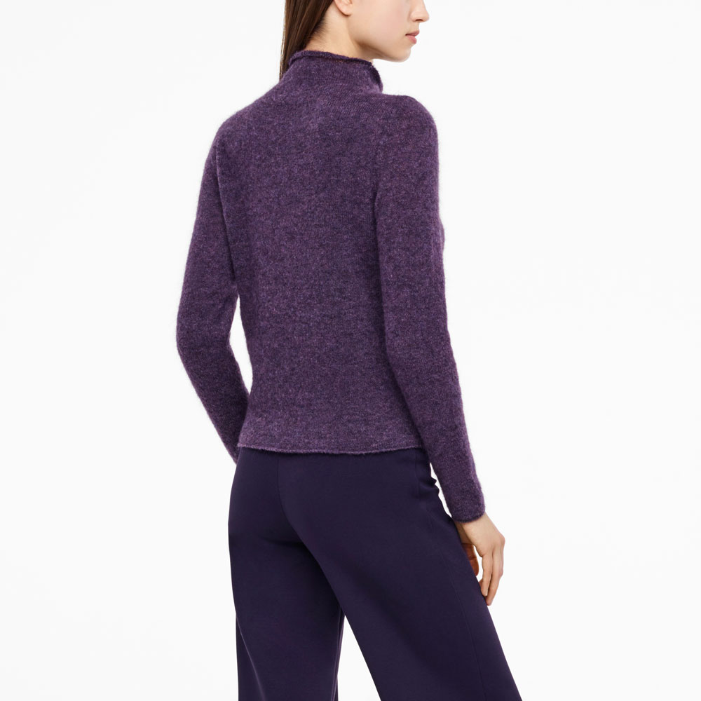 Sarah Pacini MOHAIR-MERINO-SWEATER - LANGE ÄRMEL Rück