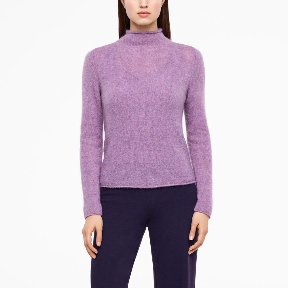 Sarah Pacini MOHAIR-MERINO-SWEATER - LANGE ÄRMEL Vorne