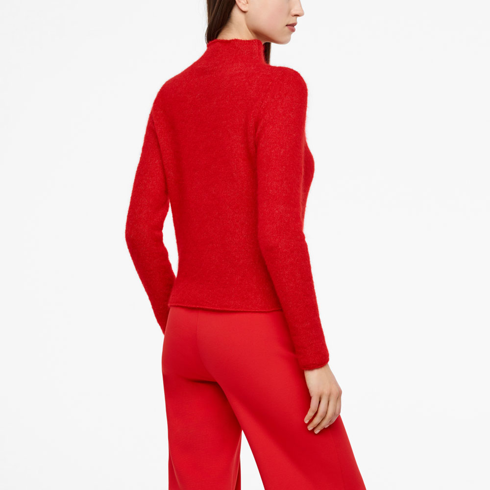 Sarah Pacini MOHAIR-MERINO-SWEATER - LANGE ÄRMEL Rück
