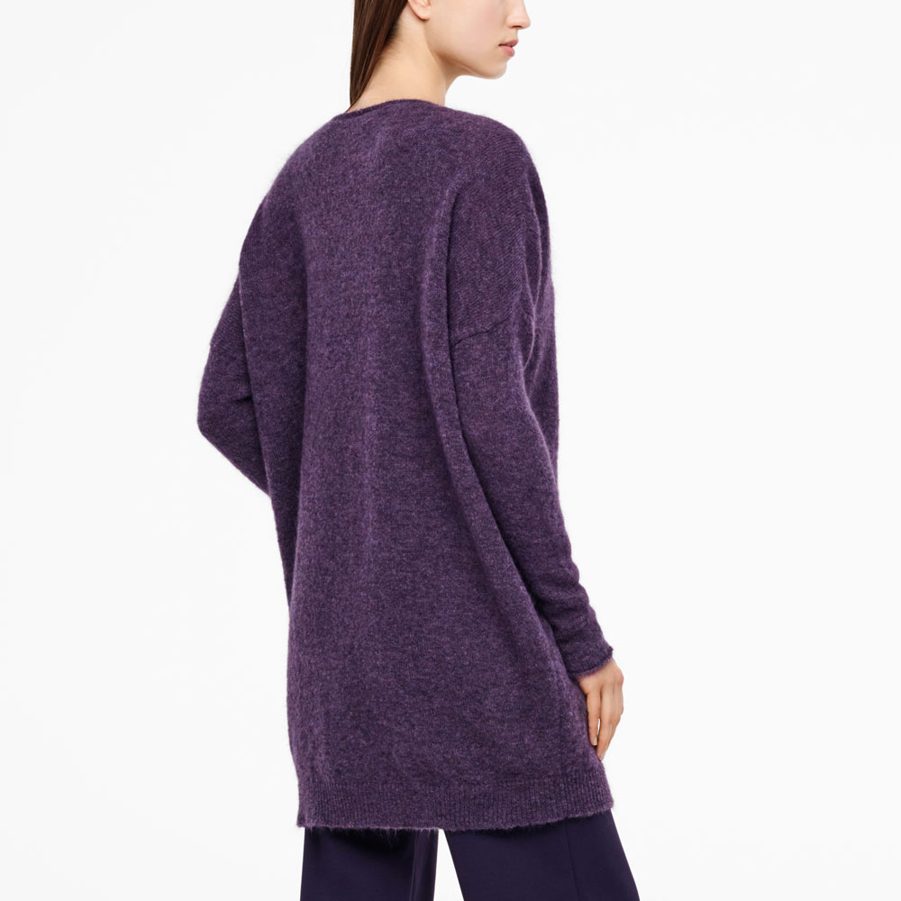 Sarah Pacini MOHAIR-MERINO TRUI - LANGE MOUWEN Achterzijde