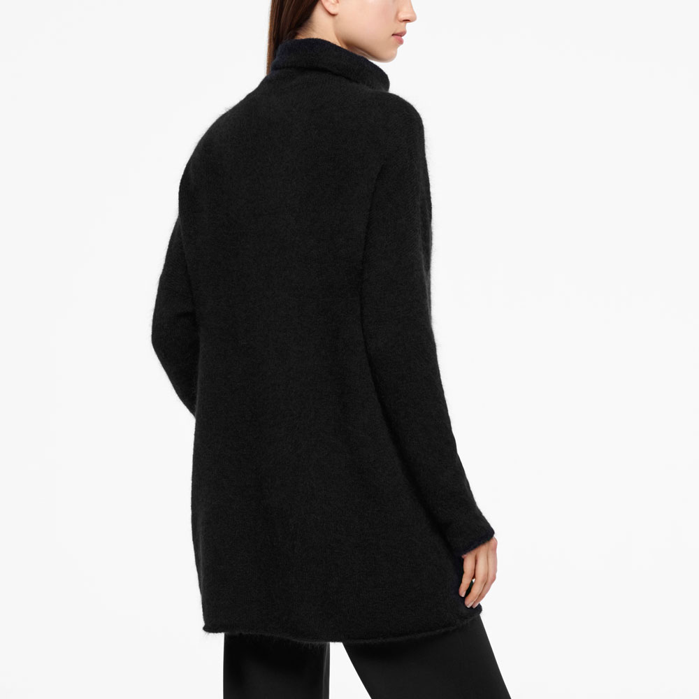 Sarah Pacini MOHAIR-MERINO-SWEATER - LANGE ÄRMEL Rück