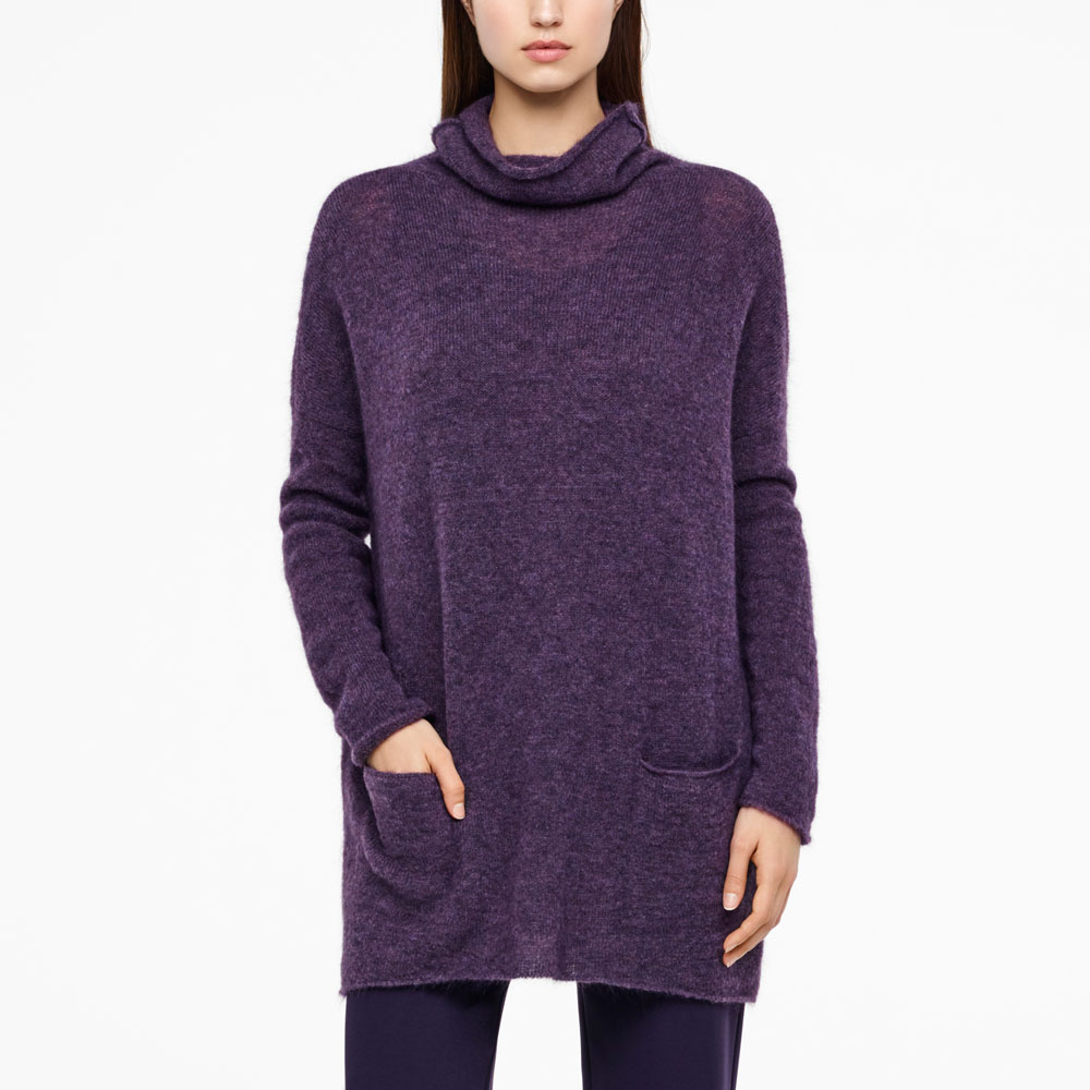 Sarah Pacini MOHAIR-MERINO TRUI - LANGE MOUWEN Voorzijde