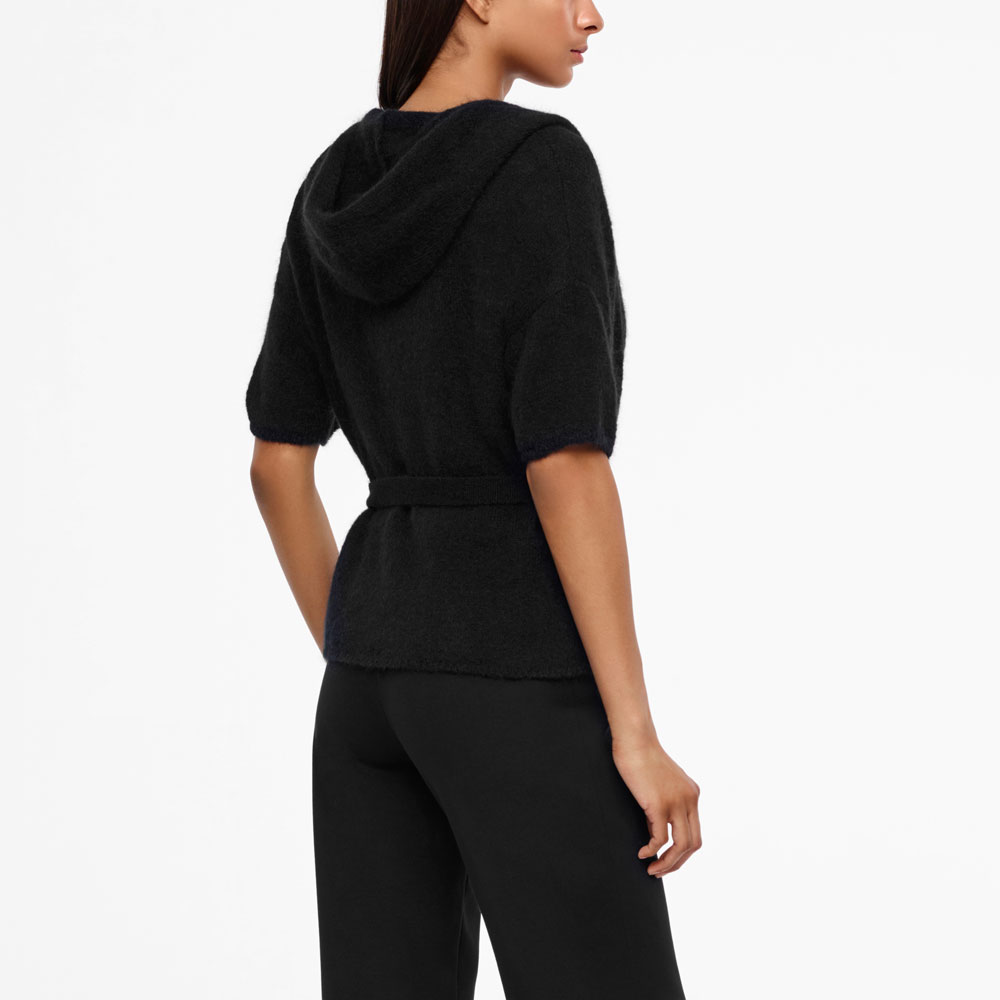 Sarah Pacini CARDIGAN À CAPUCHE - MOHAIR Derrière