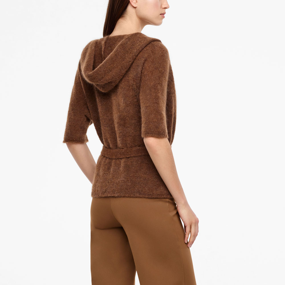 Sarah Pacini CARDIGAN À CAPUCHE - MOHAIR Derrière