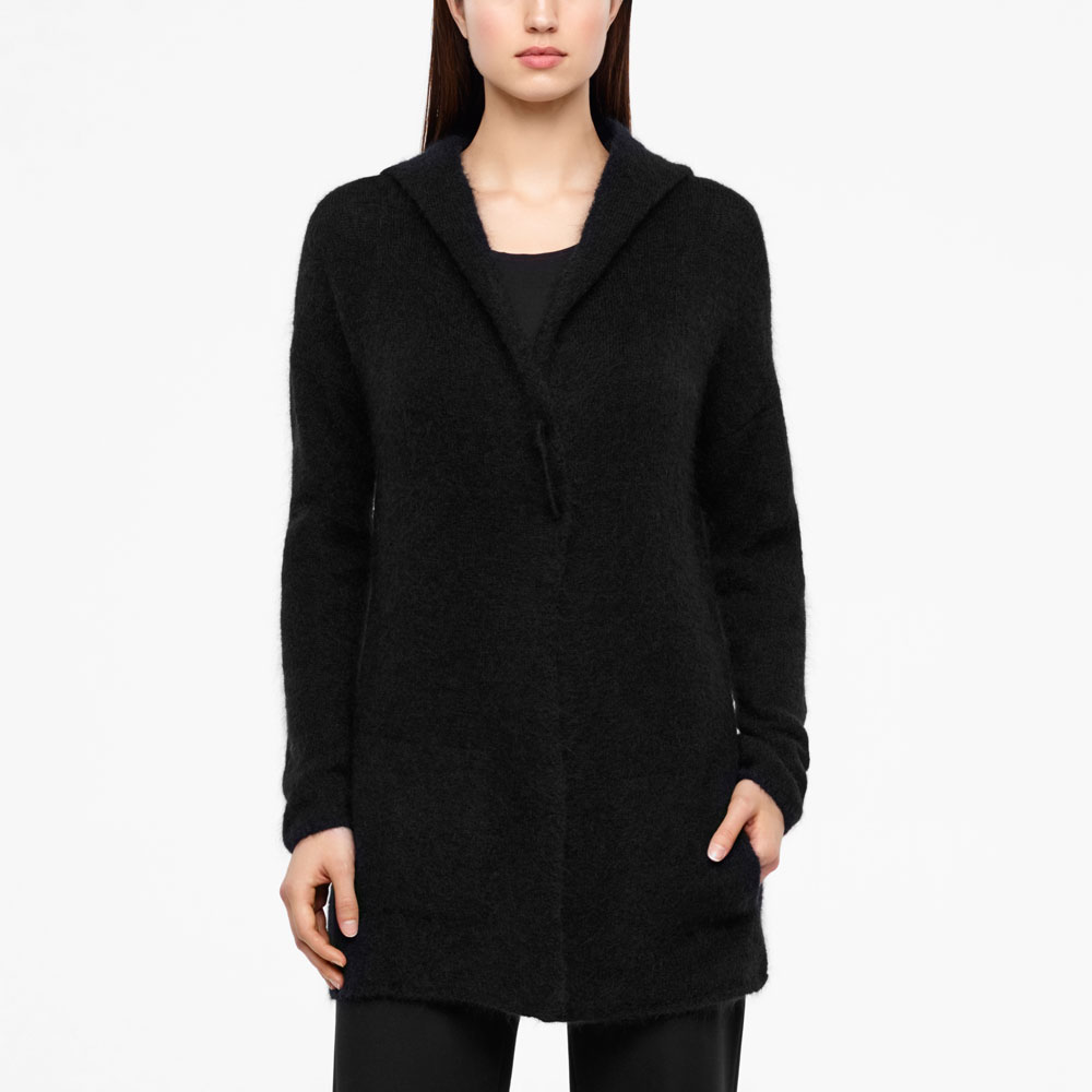 Sarah Pacini MOHAIR-MERINO-CARDIGAN - LANGE ÄRMEL Vorne
