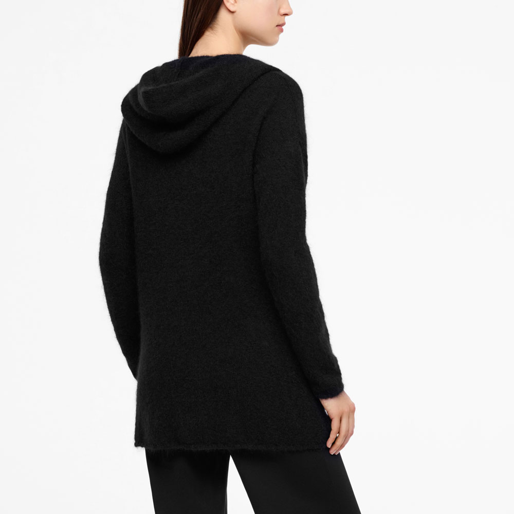 Sarah Pacini MOHAIR-MERINO-CARDIGAN - LANGE ÄRMEL Rück