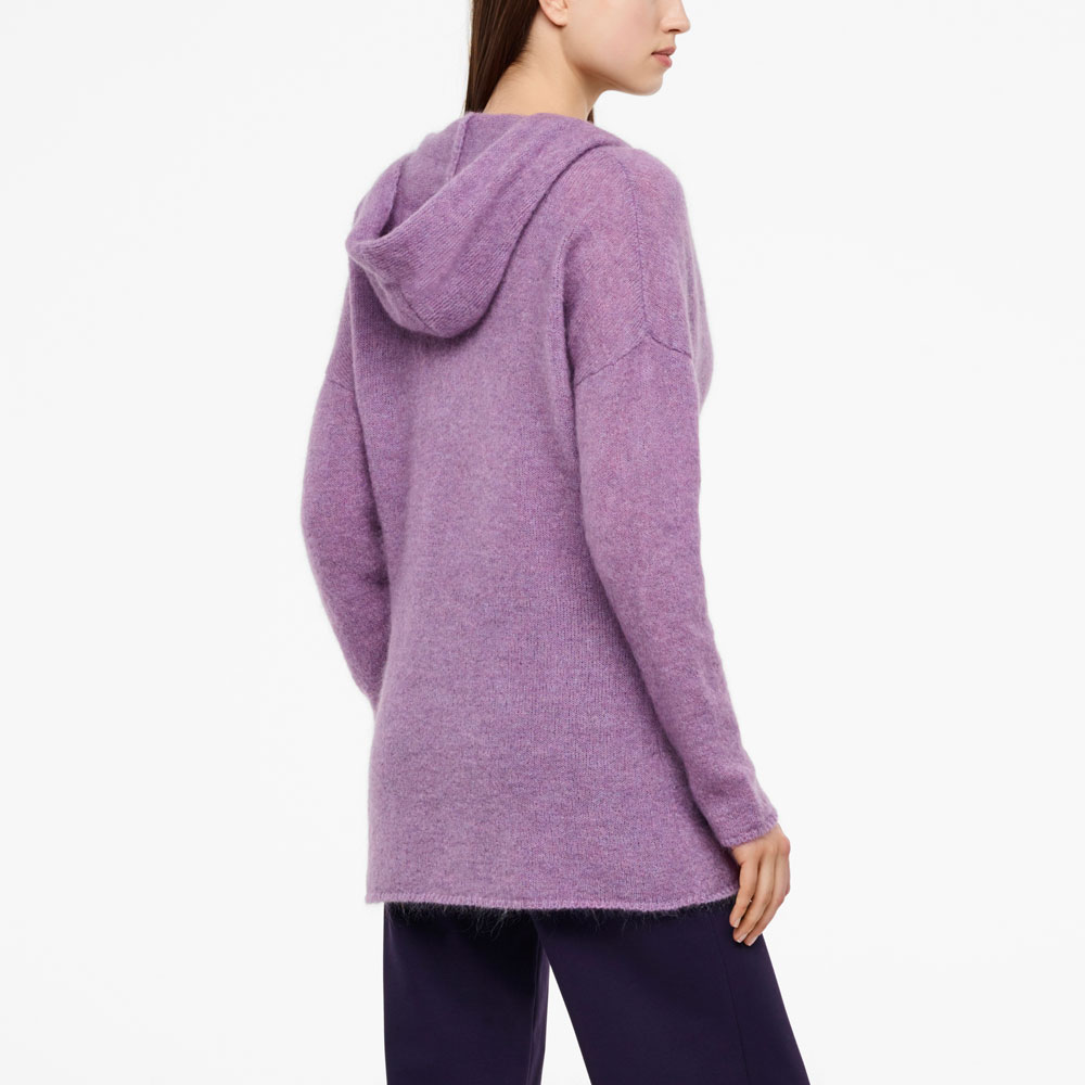 Sarah Pacini MOHAIR-MERINO-CARDIGAN - LANGE ÄRMEL Rück