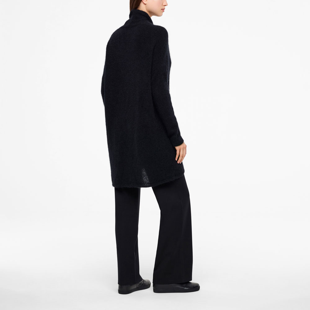 Sarah Pacini LANGE MOHAIR-MERINO CARDIGAN Achterzijde