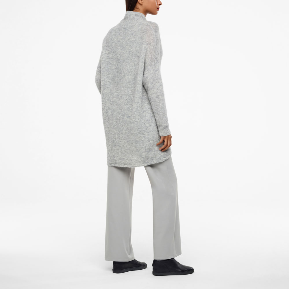 Sarah Pacini LANGE MOHAIR-MERINO CARDIGAN Achterzijde