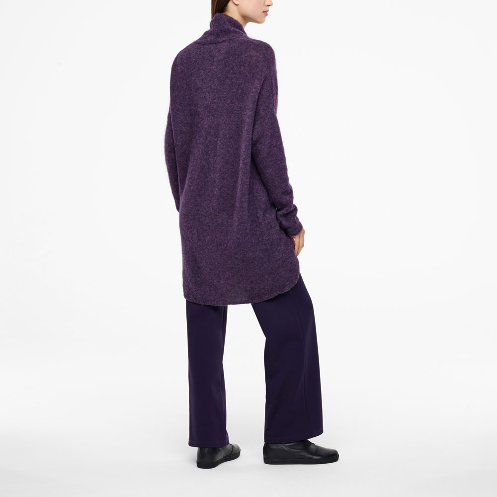 Sarah Pacini LANGE MOHAIR-MERINO CARDIGAN Achterzijde