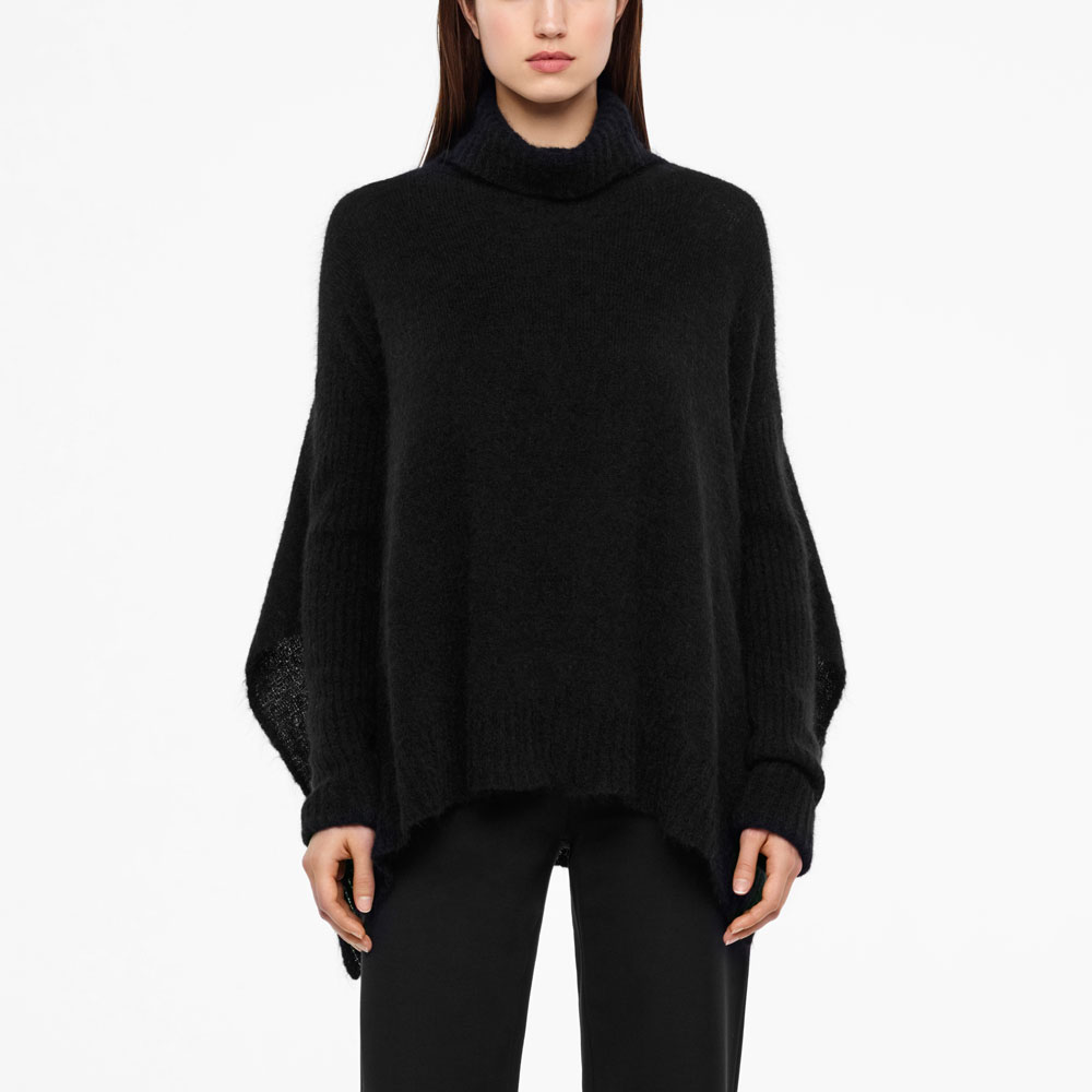 Sarah Pacini PONCHO - MOHAIR De face