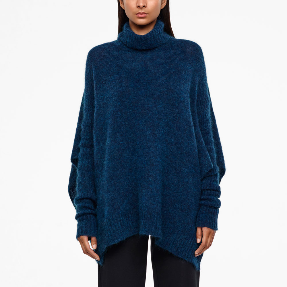 Sarah Pacini PONCHO - MOHAIR De face