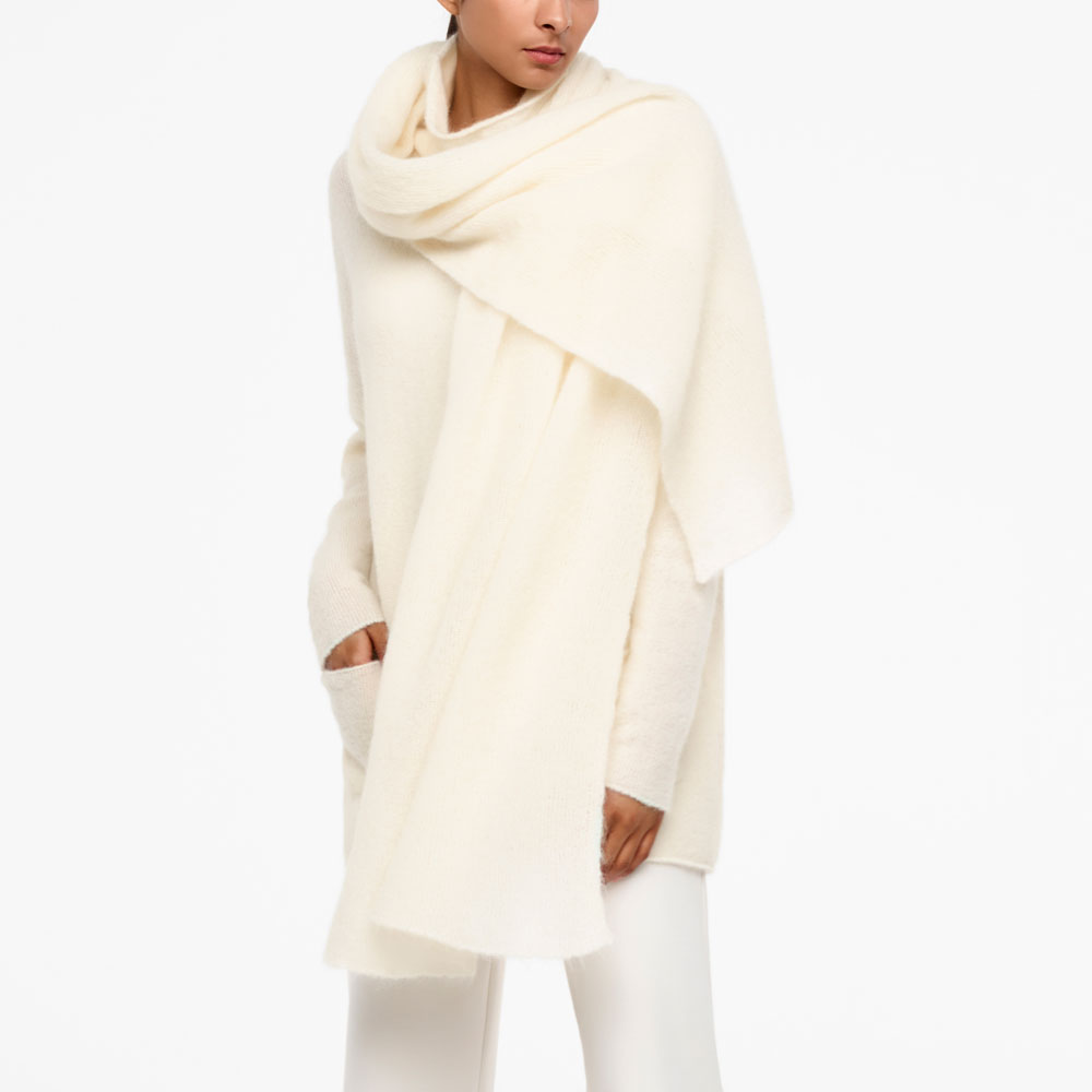 Sarah Pacini ÉCHARPE MOHAIR De face