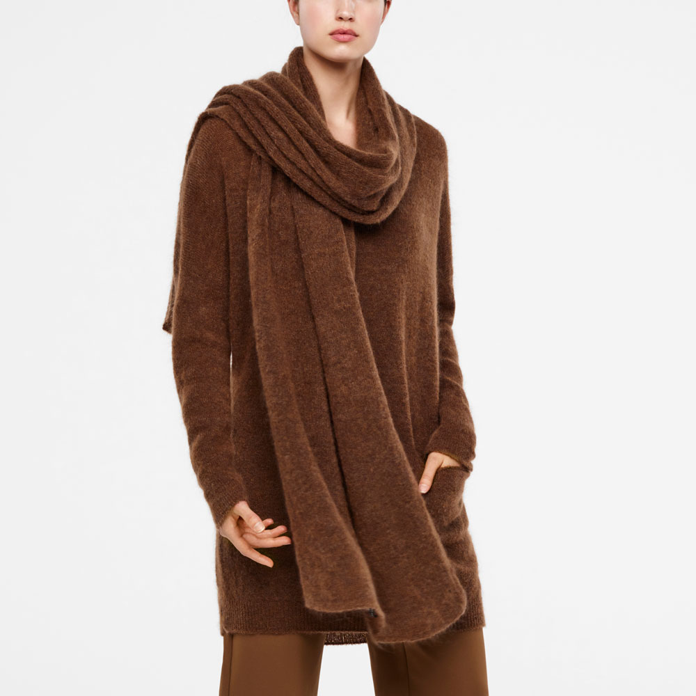 Sarah Pacini ÉCHARPE MOHAIR De face