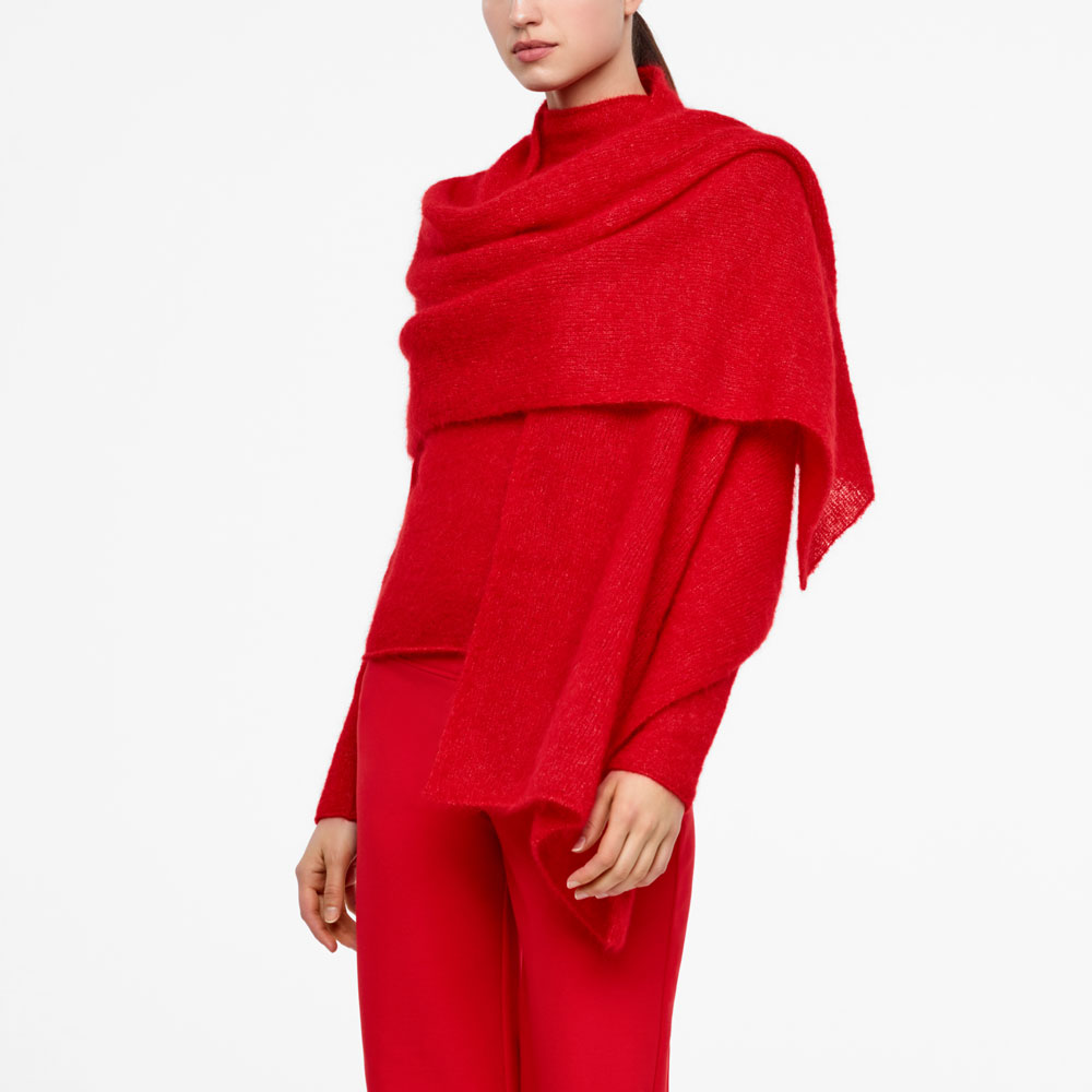 Sarah Pacini ÉCHARPE MOHAIR De face