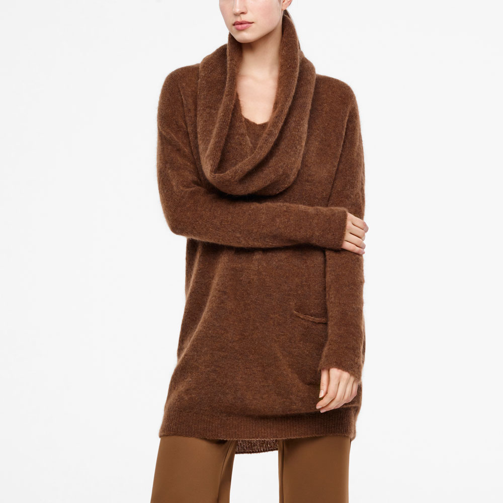 Sarah Pacini MOHAIR-MERINO-KRAGEN Vorne