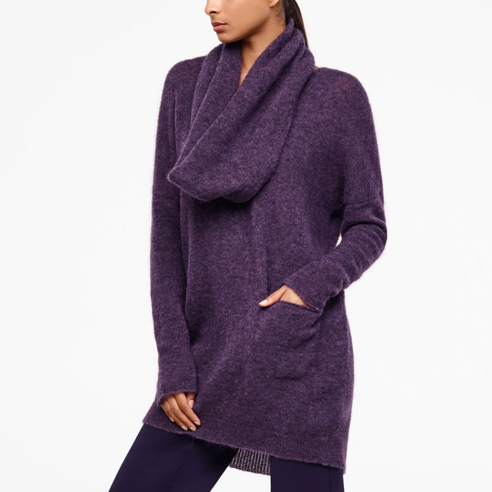 Sarah Pacini MOHAIR-MERINO-KRAGEN Vorne