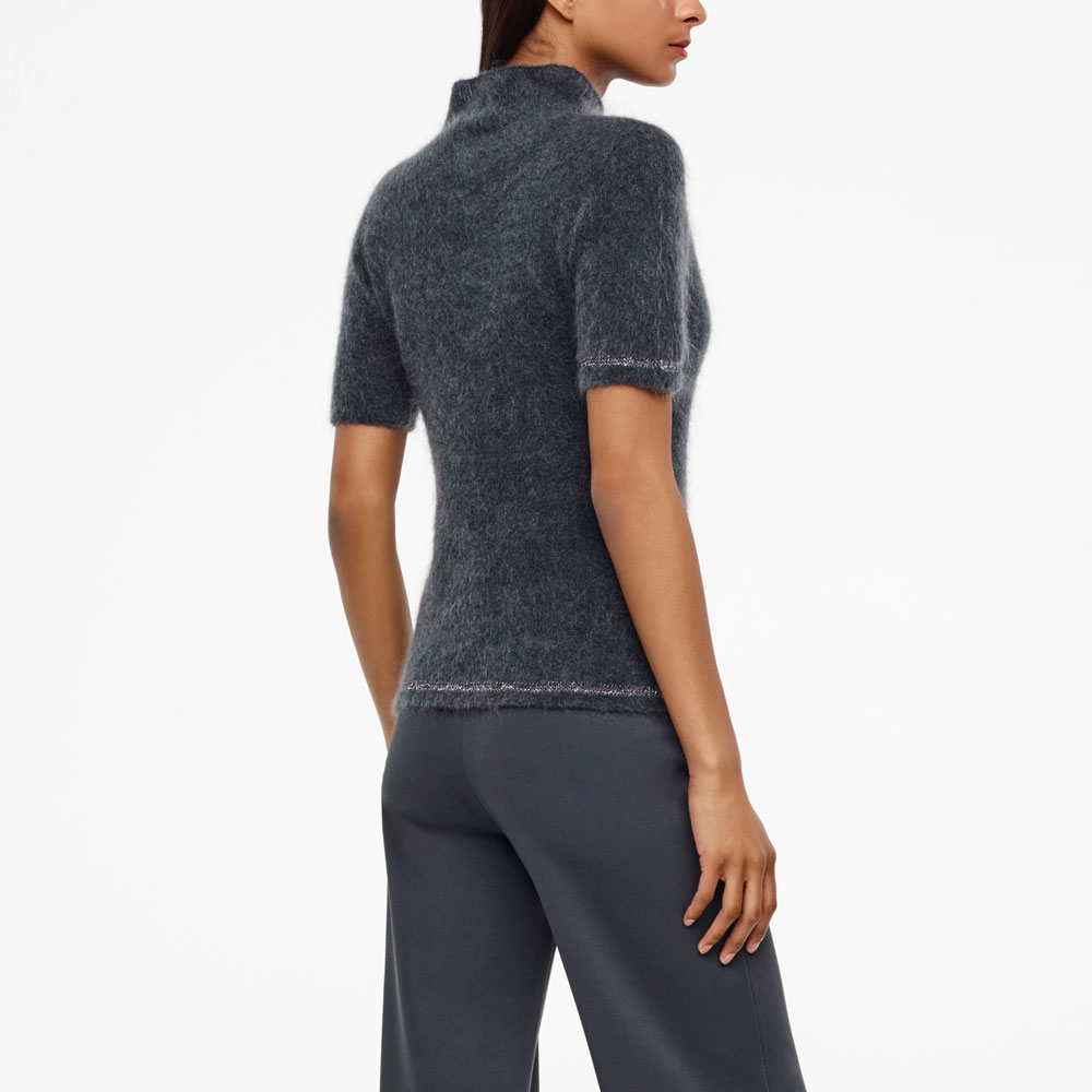 Sarah Pacini PULL COL MONTANT - EFFET BIJOU Derrière