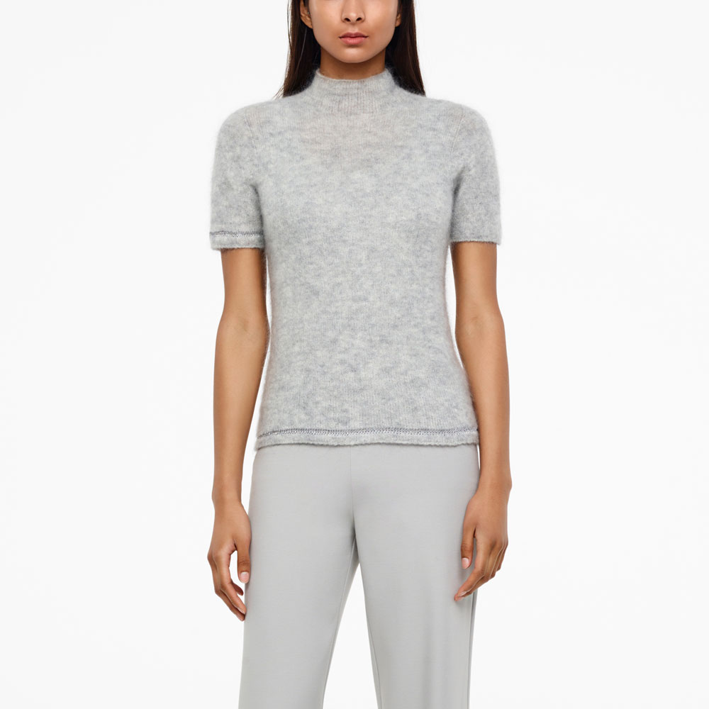 Sarah Pacini MOHAIR-MERINO TRUI - SCHITTEREND BREIWERK Voorzijde