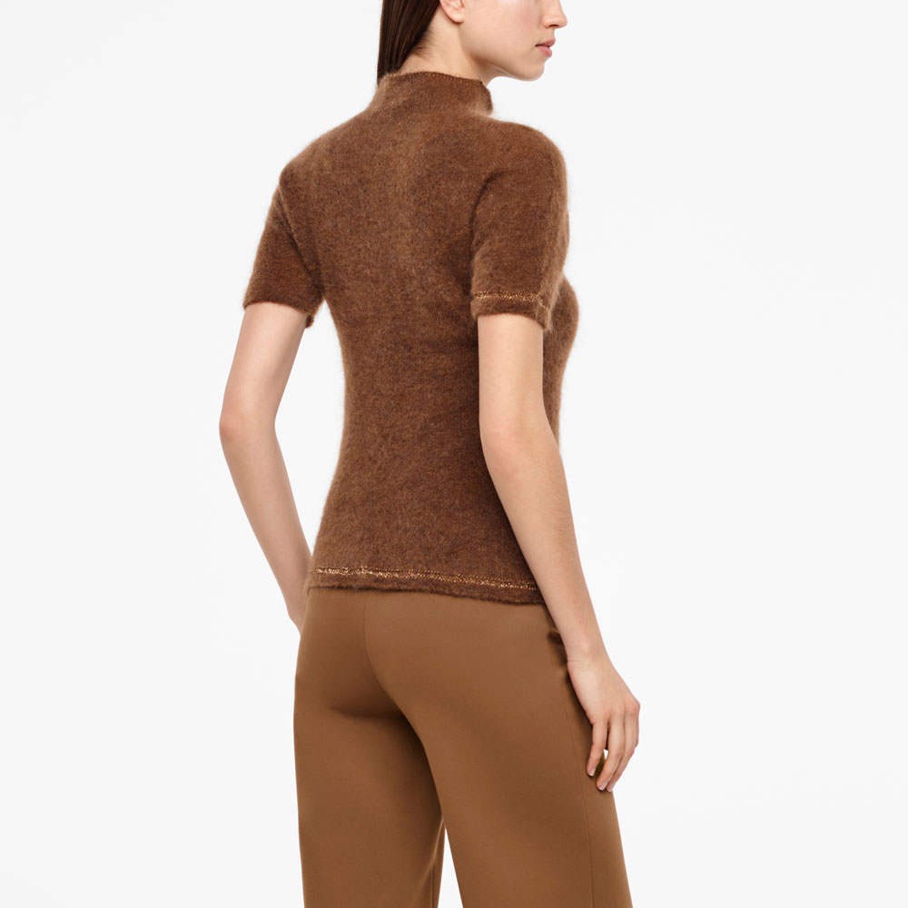 Sarah Pacini PULL COL MONTANT - EFFET BIJOU Derrière