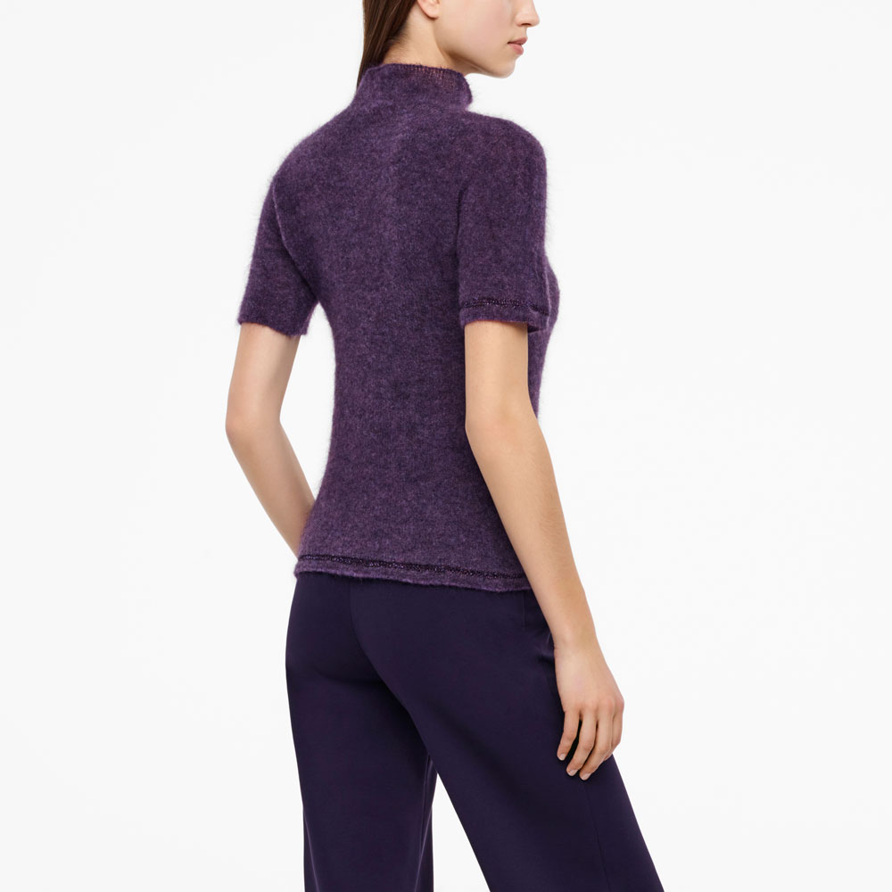 Sarah Pacini PULL COL MONTANT - EFFET BIJOU Derrière