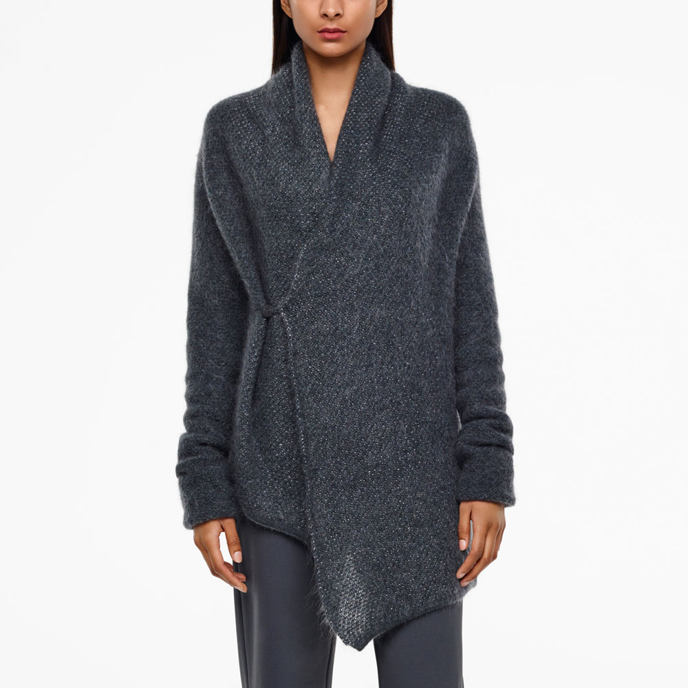 Sarah Pacini MOHAIR-MERINO CARDIGAN - BRILLIANT KNITTING Front