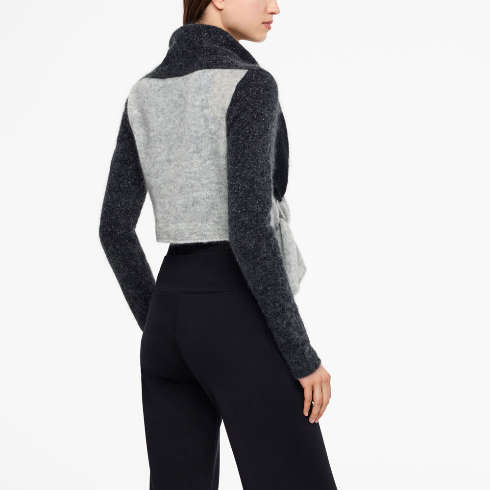 Sarah Pacini CARDIGAN - MOTIF COLOR BLOCK Derrière
