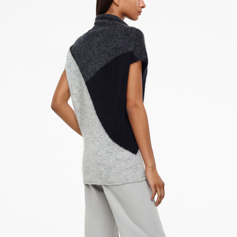 Sarah Pacini PULL SANS MANCHE - COLOR BLOCK Derrière
