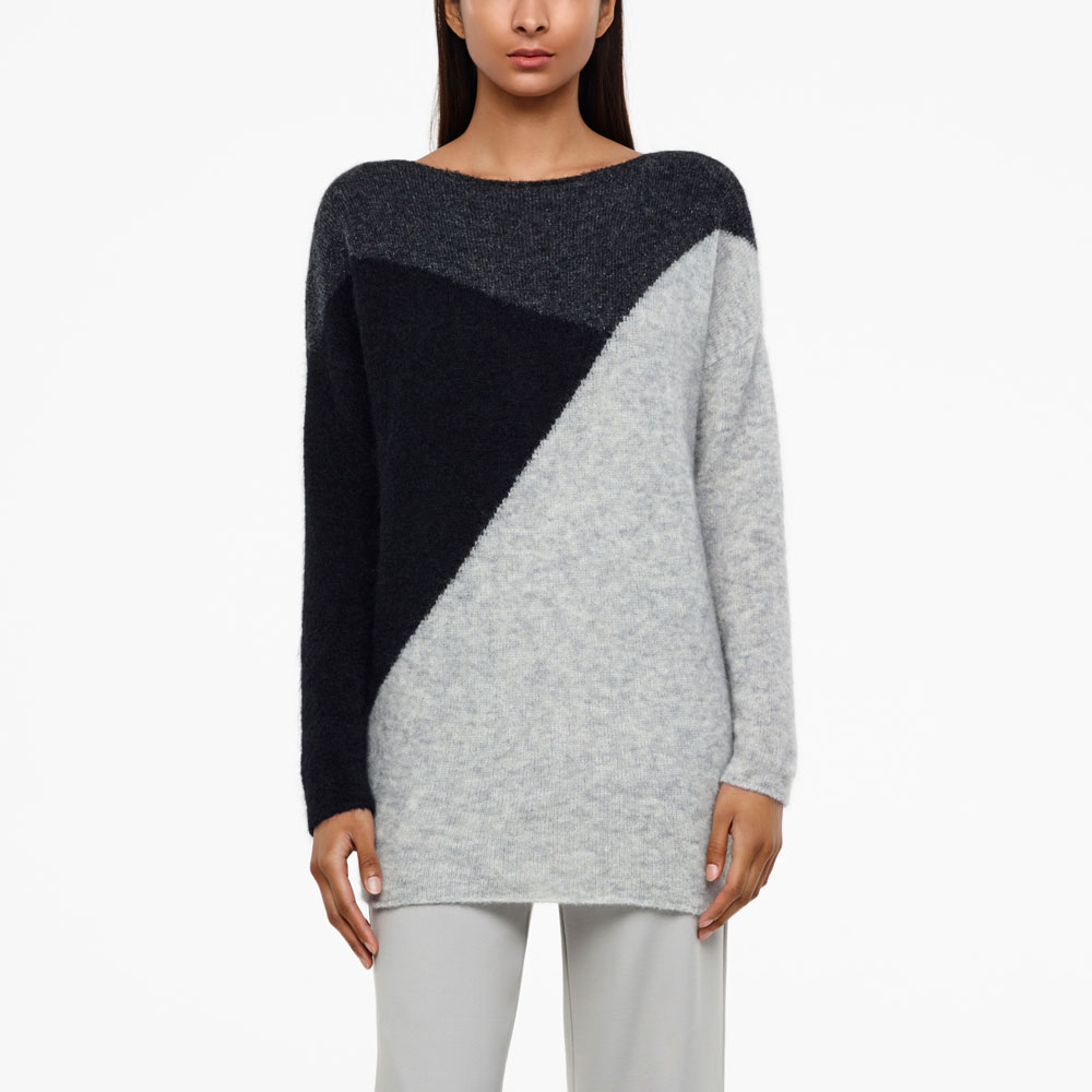Sarah Pacini COLORBLOCK-SWEATER - LANGE ÄRMEL Vorne