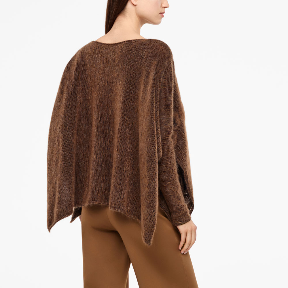 Sarah Pacini PONCHO - JACQUARD Derrière
