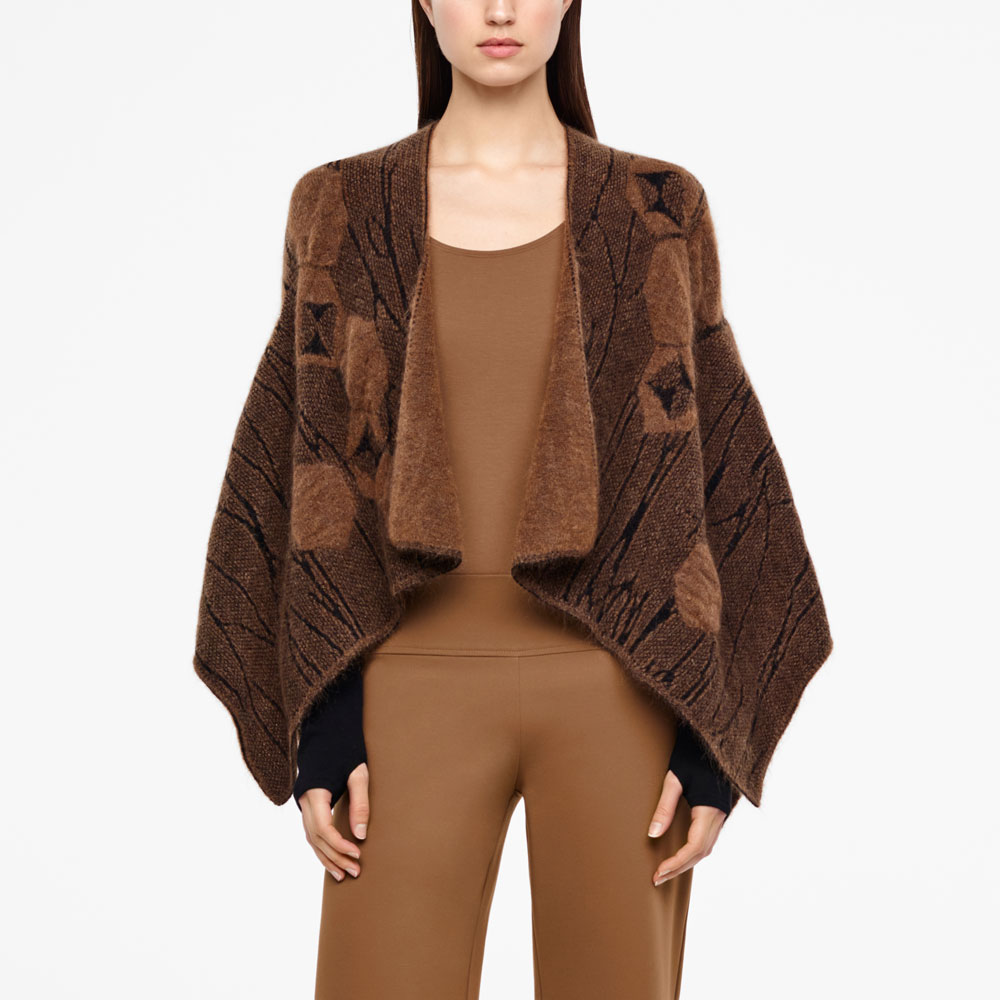 Sarah Pacini CAPE COURTE - JACQUARD De face