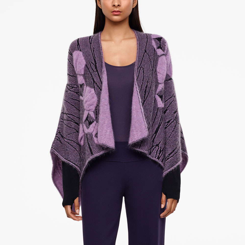 Sarah Pacini CAPE COURTE - JACQUARD De face