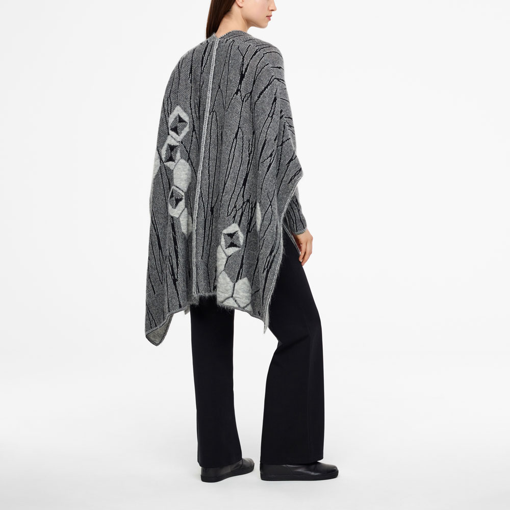 Sarah Pacini CAPE LONGUE - JACQUARD Derrière
