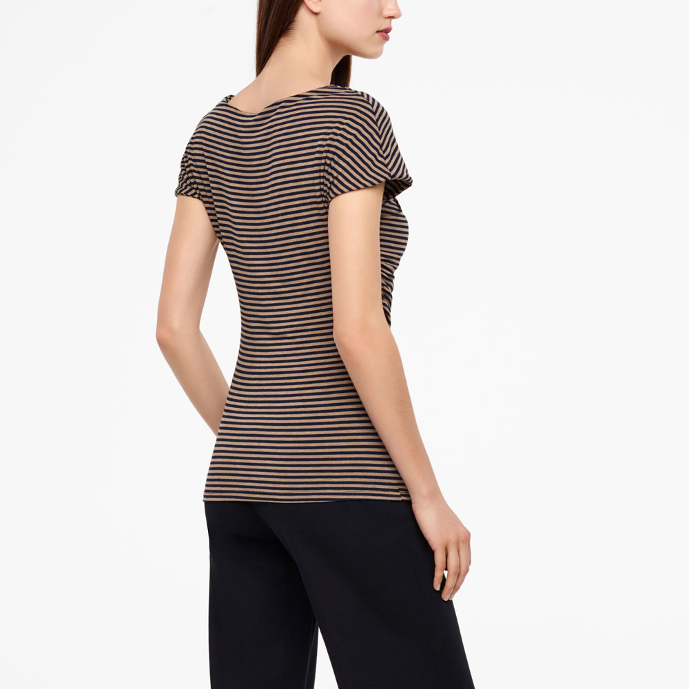 Sarah Pacini TOP RAYÉ - EFFET PLISSÉ Derrière