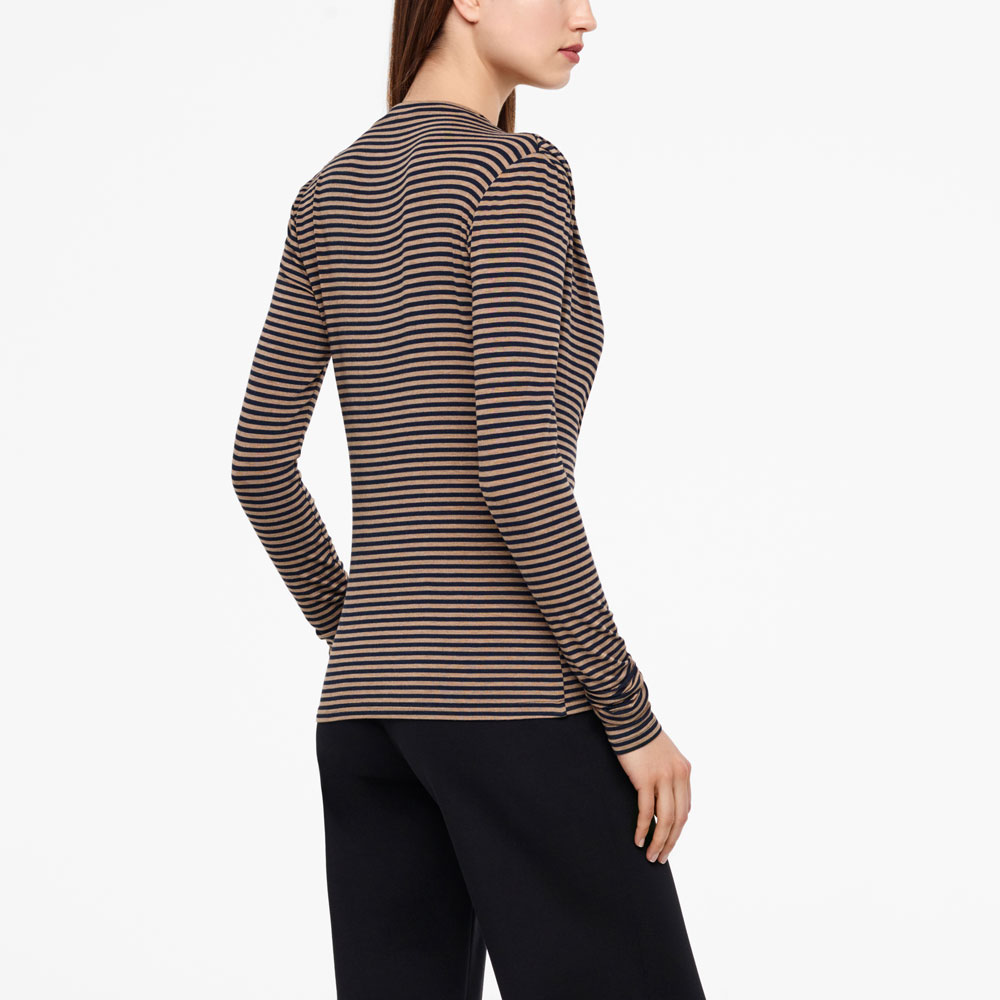 Sarah Pacini TOP RAYÉ - EFFET PLISSÉ Derrière