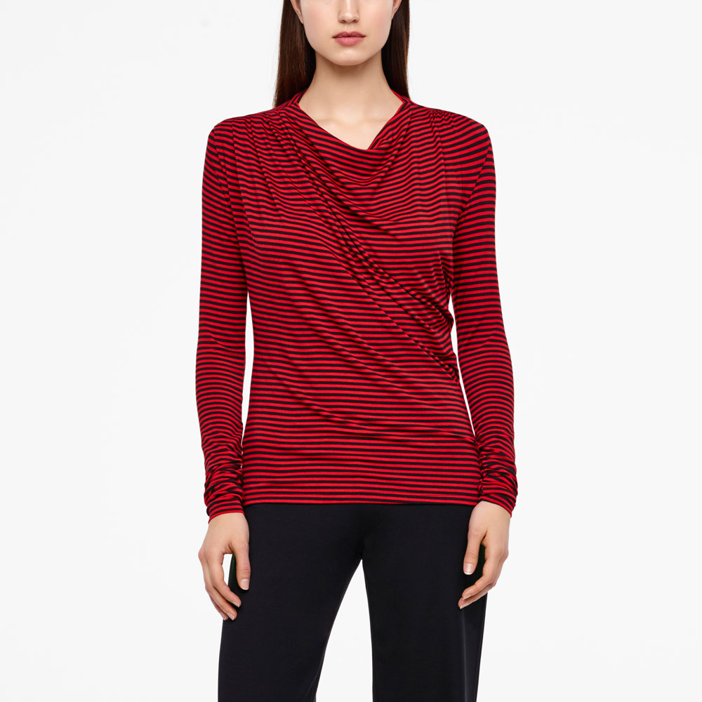 Sarah Pacini TOP - GERAFFTE DETAILS Vorne