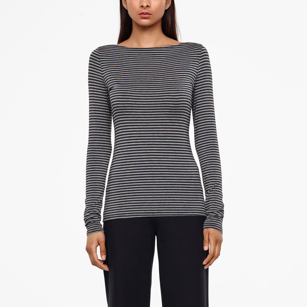 Sarah Pacini TOP RAYÉ - KHALIYA De face