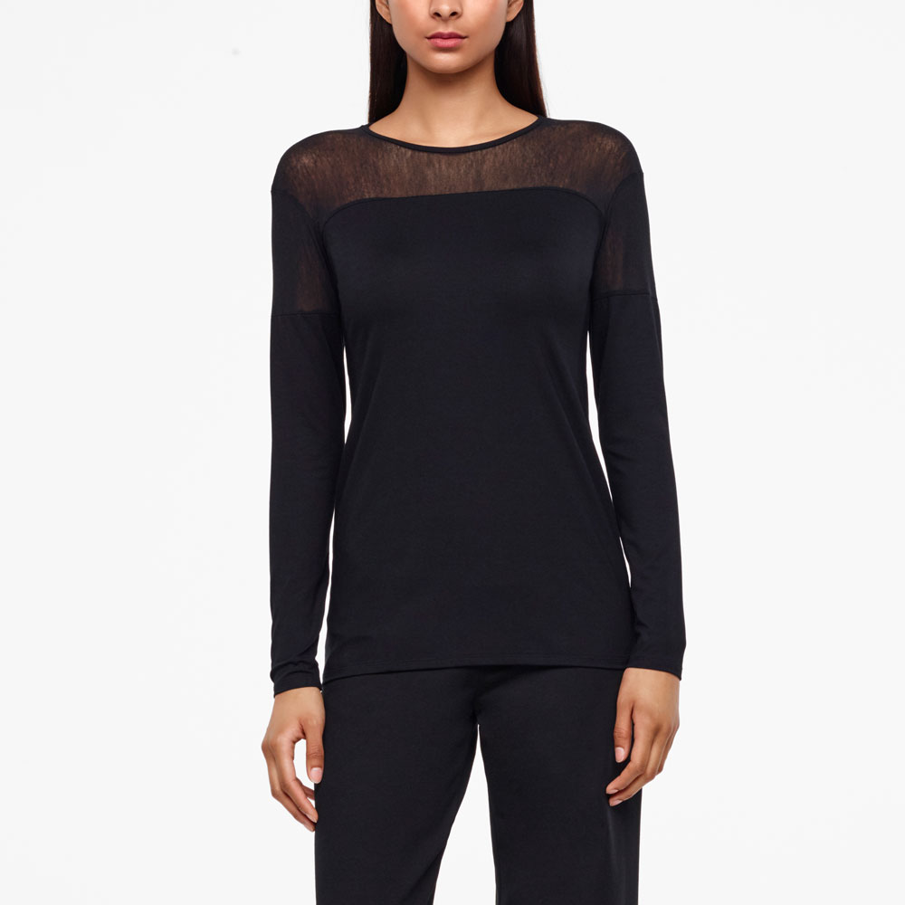Sarah Pacini TOP - DÉTAILS EN MÈCHE De face