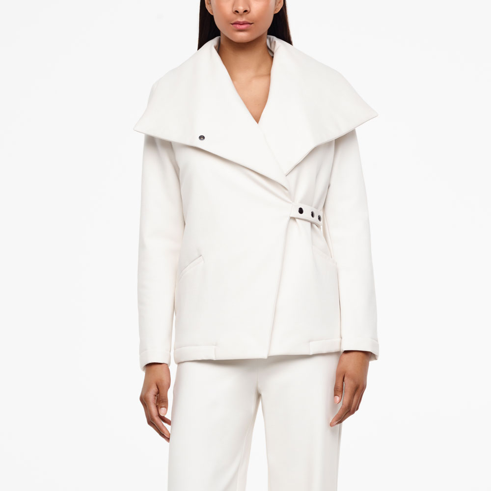 Sarah Pacini MANTEAU 3/4 - JERSEY De face