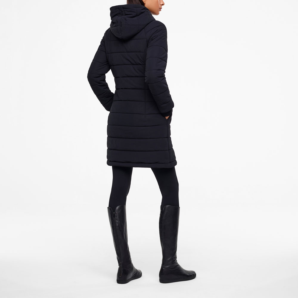 Sarah Pacini MANTEAU LONG MATELASSÉ Derrière
