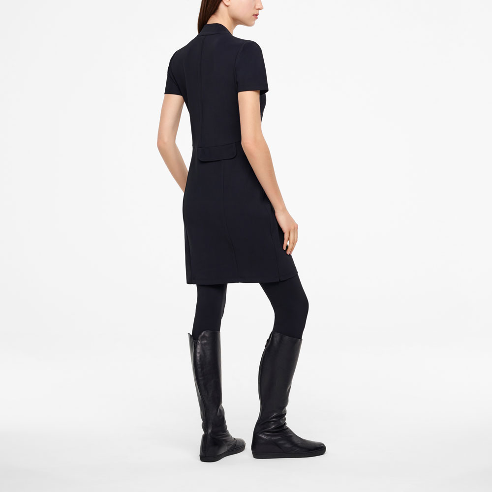 Sarah Pacini ROBE AU GENOU - COL V Derrière