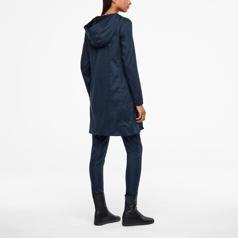 Sarah Pacini MANTEAU 7/8 - LIN STRETCH Derrière