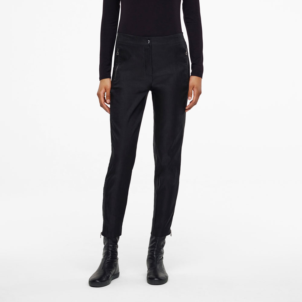 Sarah Pacini PANTALON - LIN STRETCH ET MÈCHE De face