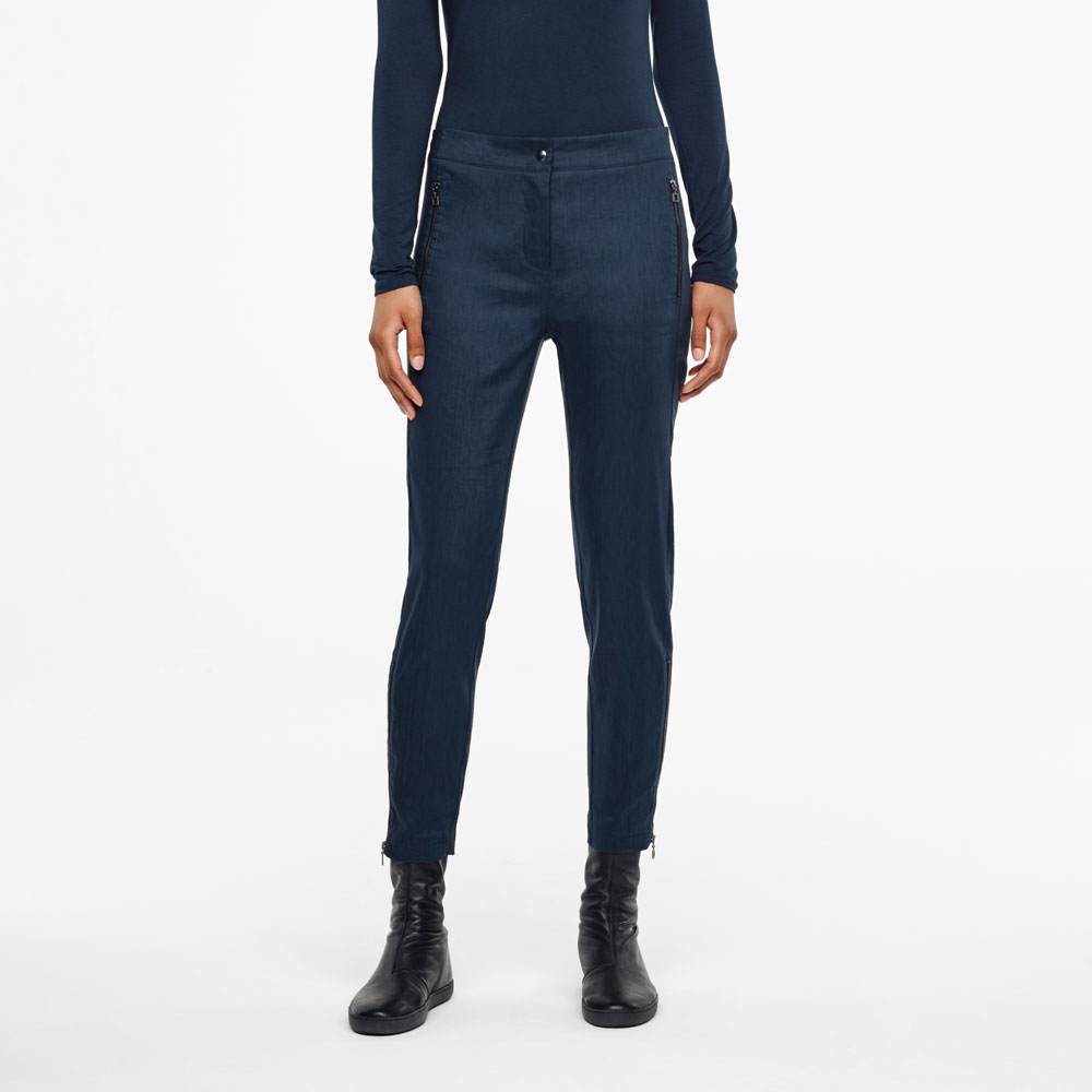Sarah Pacini PANTALON - LIN STRETCH ET MÈCHE De face